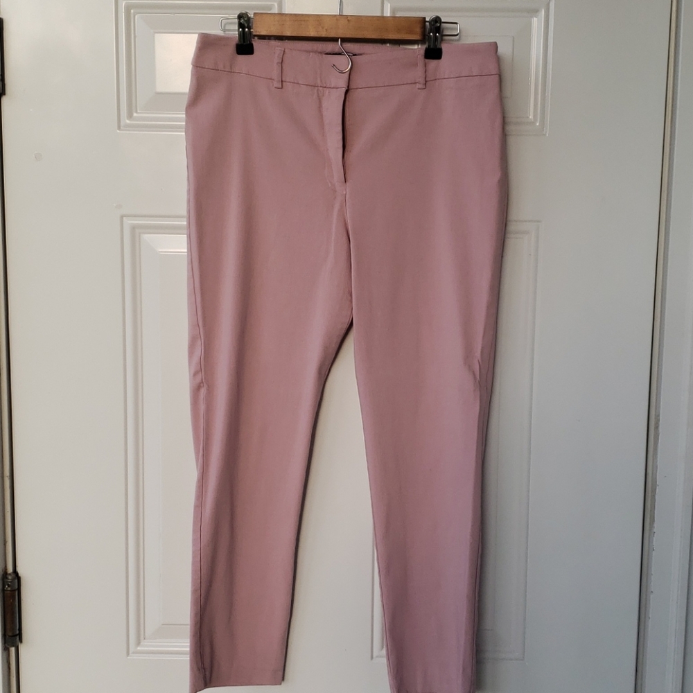 Pink ankle pants